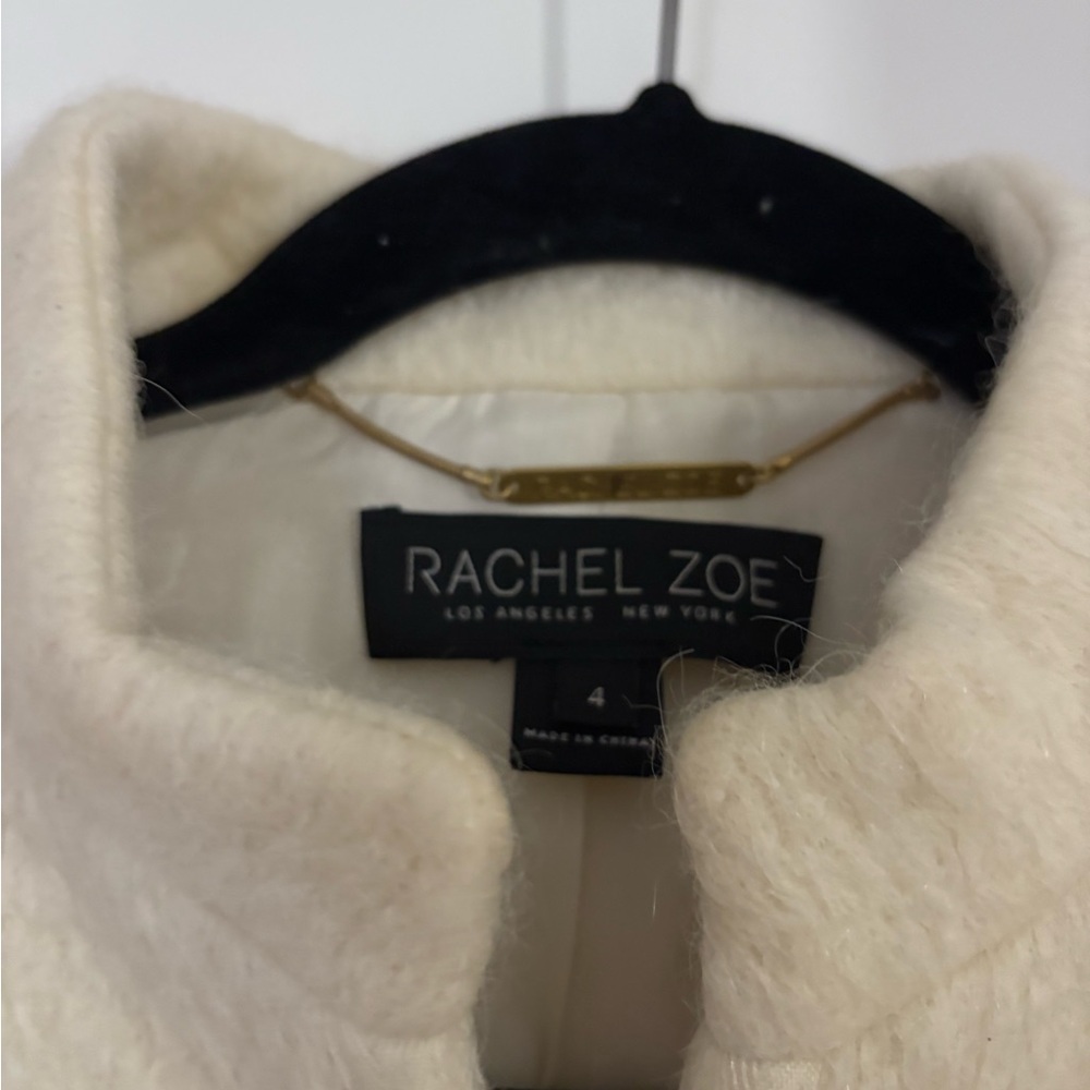 Rachel Zoe Cream Collarless Textured Blazer - Picture 2 of 4